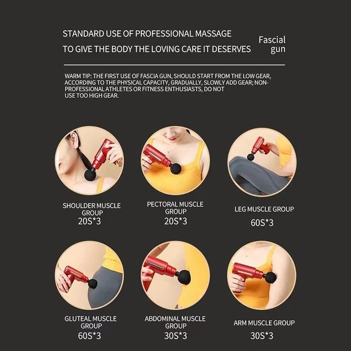 Alat Pijat Elektrik Mini Alat pijat Gun / Pijat Elektrik Massage Gun Alat Pijat getar elektrik