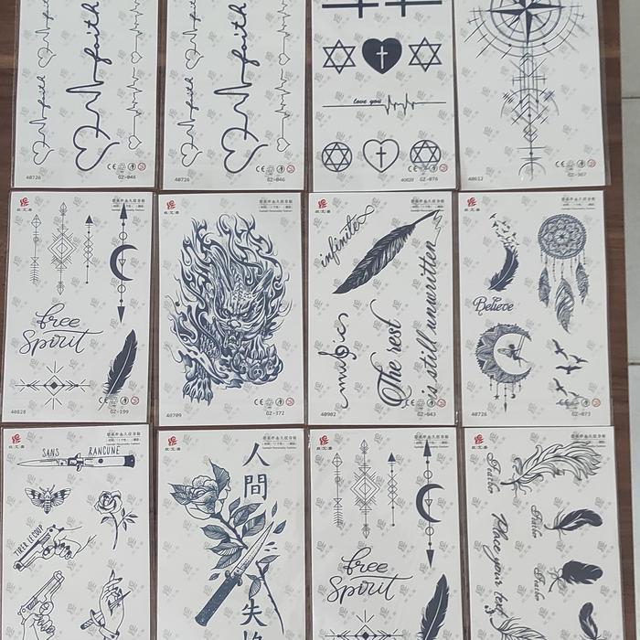 Tatto Temporer Premium Fruit Ink Tahan Lama