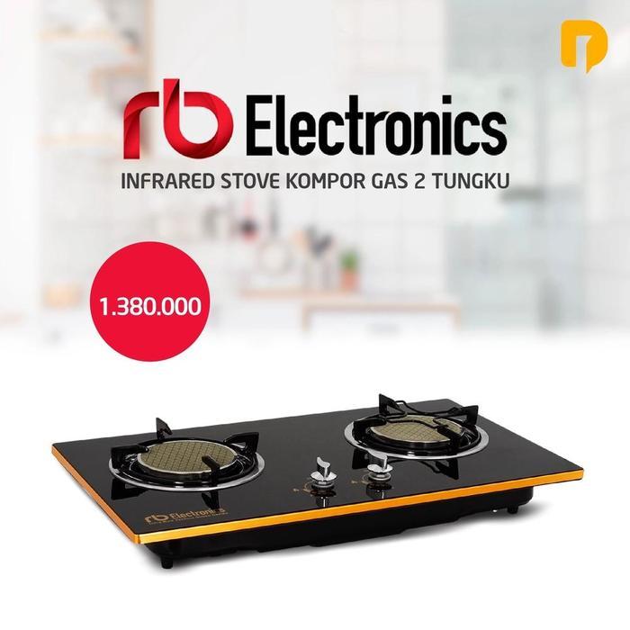 Rb Electronics Infrared Stove Kompor Gas 2 Tungku | Kompor Tanam Api