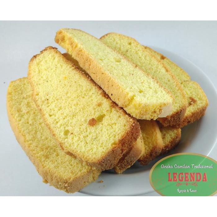 Bolu Panggang Kering PALMES 500 Gr Gram Polos Biskuit Jadul Jadoel Manis Asin Gurih Renyah Cemilan