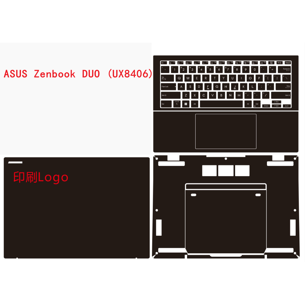Full Body Laptop Vinyl Decal Cover Sticker Skin Protector For ASUS Zenbook DUO (2024) UX8406