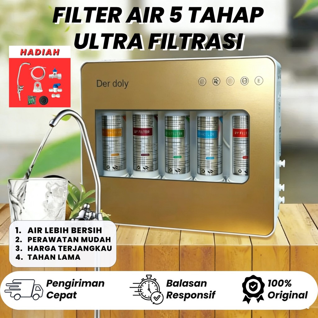 Paket Filter Air Quick Connect UDF Filter Penyaringan Air Rumah