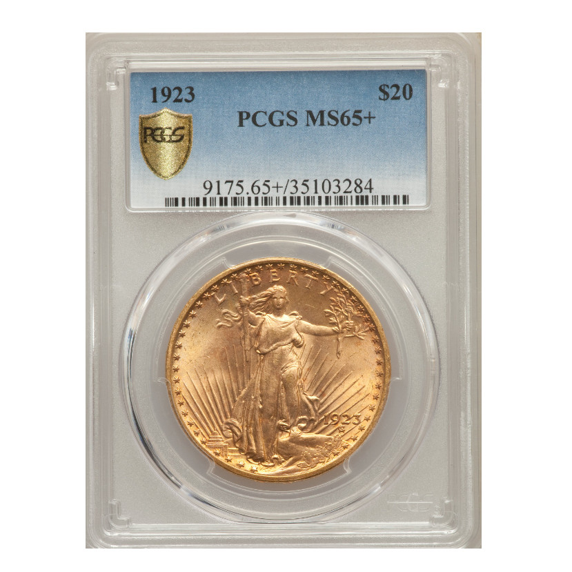 1923 United States $20 Liberty Gold Coins Eagle Coin Collectibles Coins Sealed in Box Holder NGC PCG