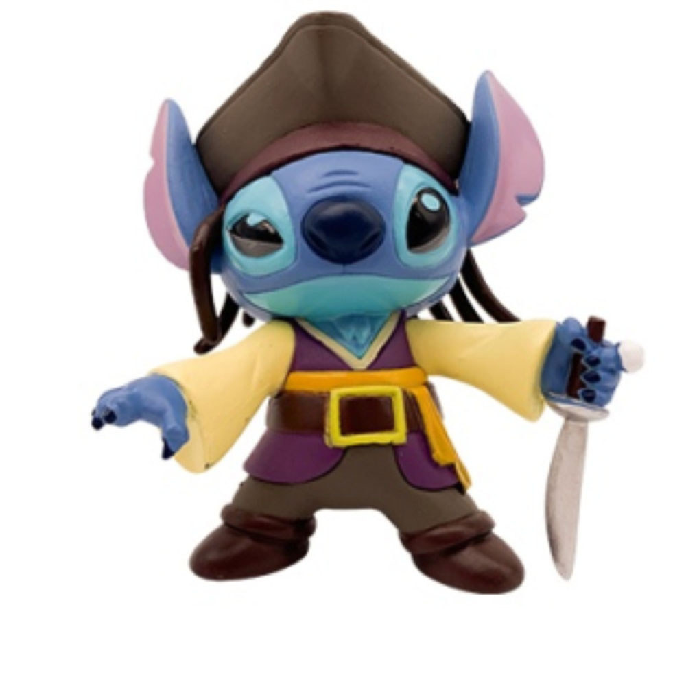 Disney Lilo Stitch Dolls Action Figure Toys Pirates of the Caribbean Jack Sparrow Cute Stitch Figure