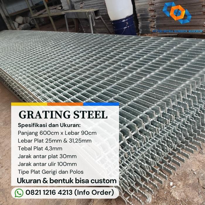 GRATING STEEL GALVANIS BISA CUSTOM Kualitas Premium