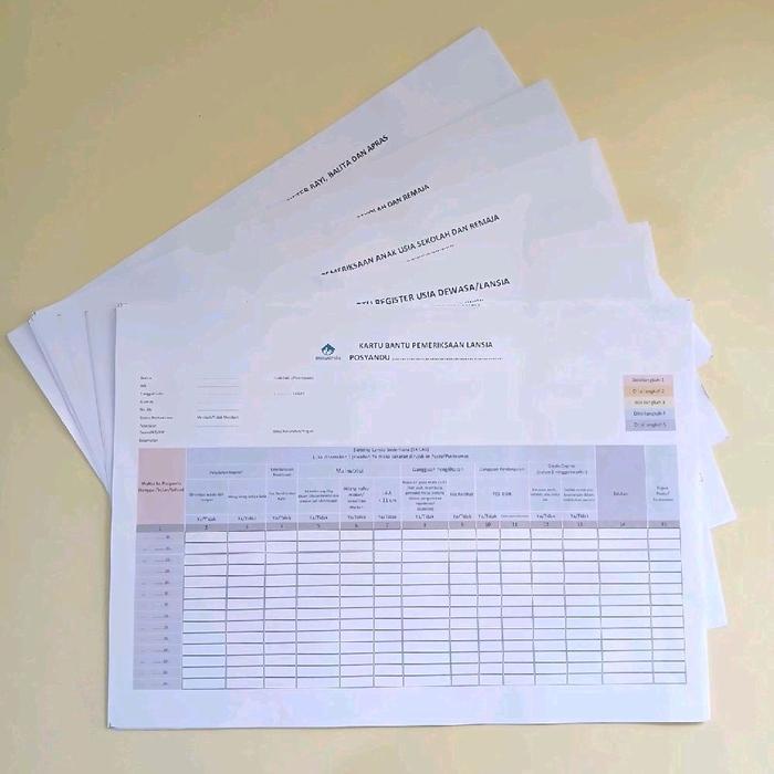 Kartu Bantu Pemeriksaan ILP - Formulir ILP - ILP Posyandu - Kertas ILP Posyandu