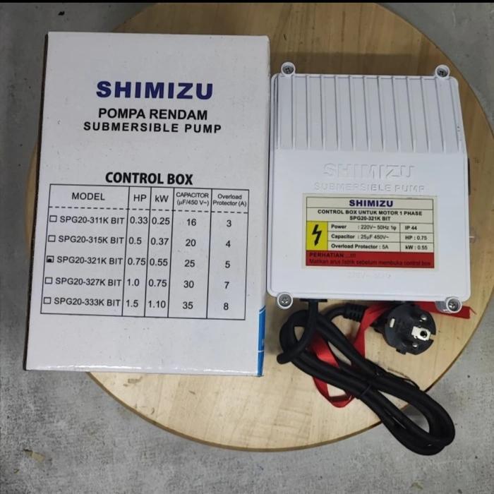 control box shimizu spg20-321k bit (0,55 kw / 0,75 hp ) Pompa Submersible