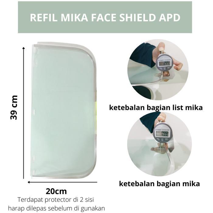 Pengganti Mika Face Shield Cadangan Refill Mika Helm Face Shield *