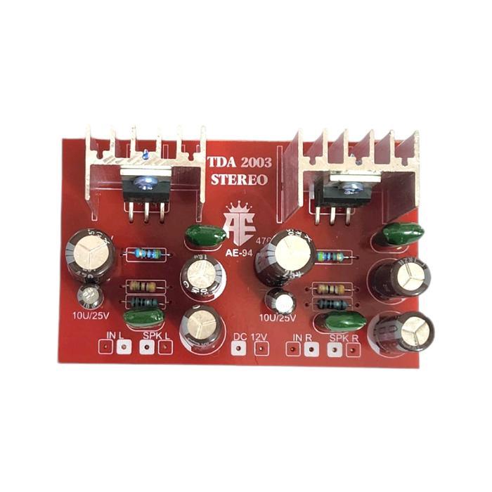 Kit Power Amplifier Mini Tda 2003 Stereo 12V Dc Ae-94 Terjamin
