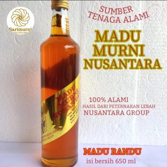 Madu Murni Nusantara 650 ml / Madu Nusantara 100% Madu Randu