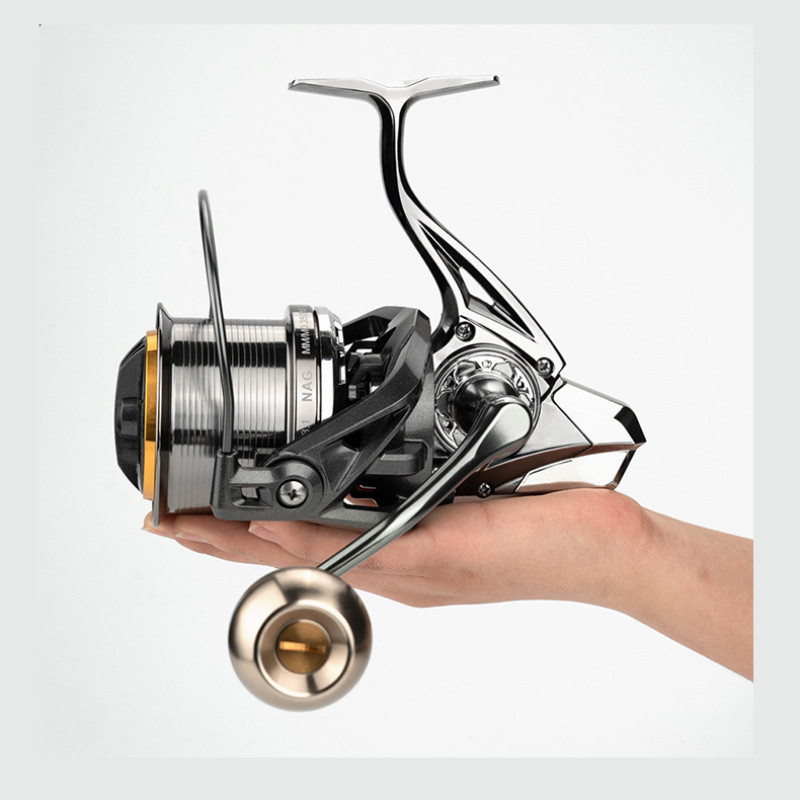 Saltwater Spinning Fishing Reel Surfcasting Reel 8000 9000 10000 12000 14000 Guide Bar Driven 6+1