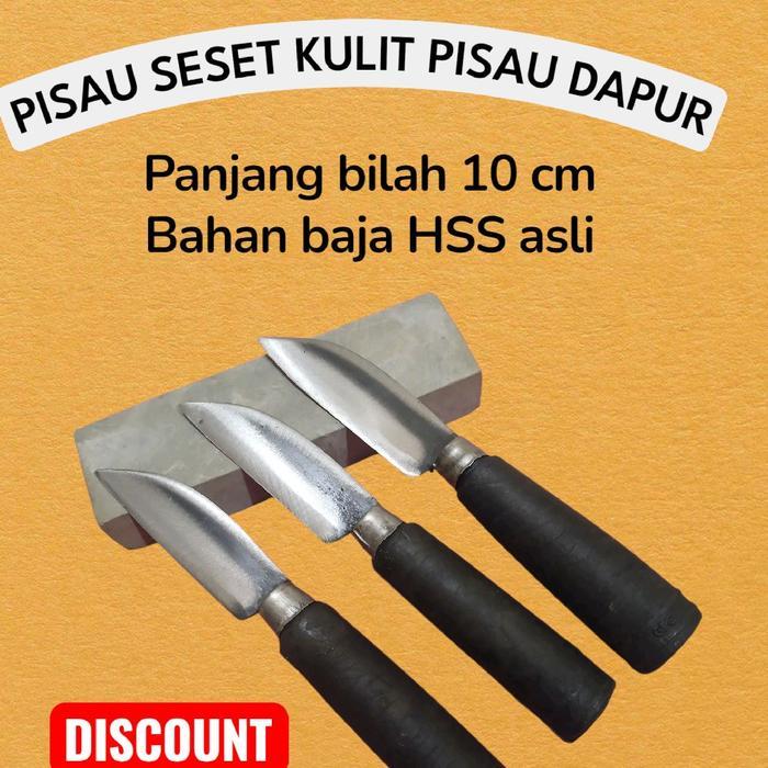 paket hemat pisau dapur pisau seset kulit dan daging kitchenware baja