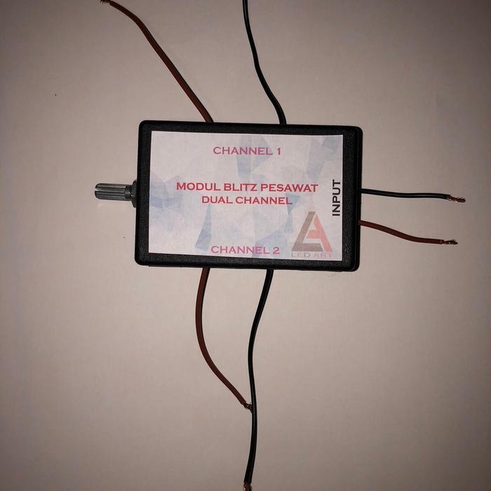 Modul Lampu Blitz Pesawat dual channel