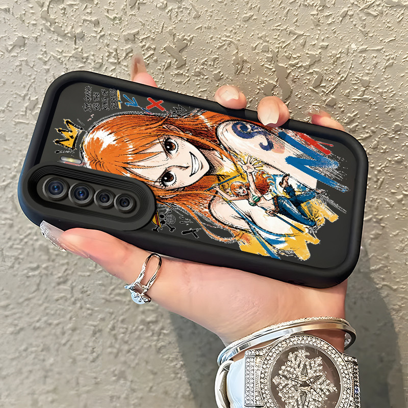 Casing Hp OPPO A91 OPPO F15 OPPO Reno 3 Case Karakter Anime Wanita Nami Cantik Kasing silikon Cesing