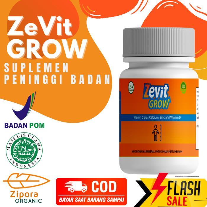 ZEVIT GROW PENINGGI BADAN / SUPLEMEN TINGGI BADAN / PENINGGI DEWASA REMAJA / ORIGINAL BPOM /