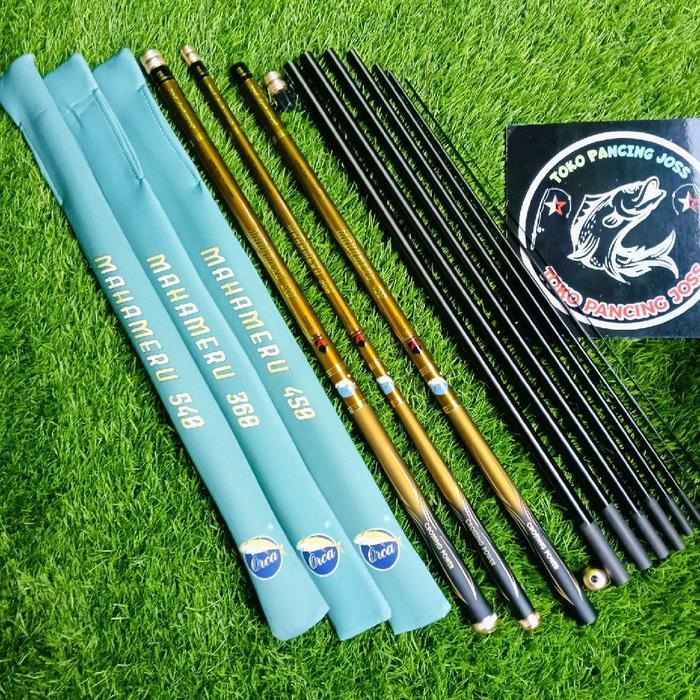 Tegek Orca Mahameru 360/450/540 Carbon Kaku Ringan Kuat Joran Pancing Mancing