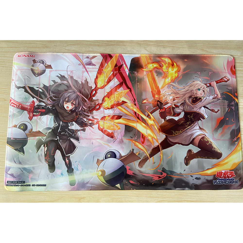 YuGiOh Sky Striker Ace - Hayate Playmat TCG CCG Mat Sky Striker Ace - Raye Board Game Pad Trading