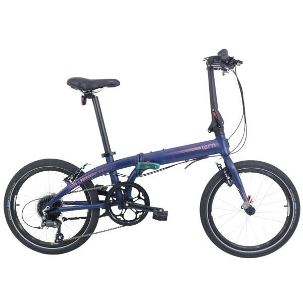 Sepeda Lipat - Sepeda Tern Link D8 - MATTE MIDNIGHT MAGENTA