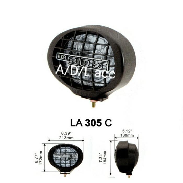 Lampu Kabut Tembak Sorot Penerang Foglamp Oval Putih Universal La 305