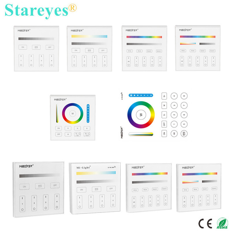 Mi light B0 B1 B2 B3 B4 B8 T1 T2 T3 T4 Dimmer Miboxer CCT RGB RGBW RGBCCT 5 in 1 Smart Panel Remote 