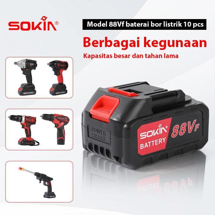 Promo!! 128Vf Baterai Impact Baterai Bor 4.0Ah Baterai Baterai Umum Untuk Alat Makita Cordless