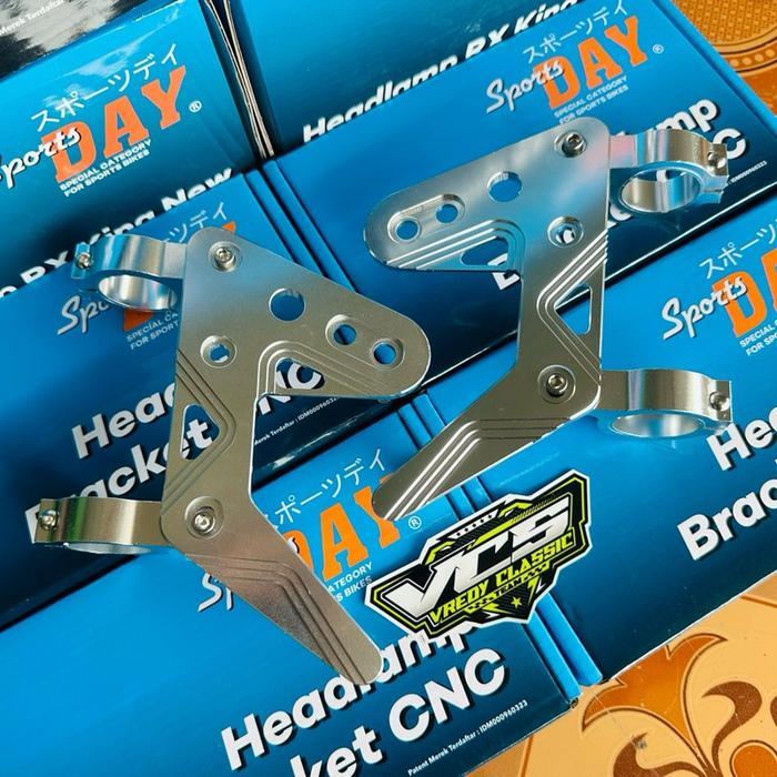 KUPINGAN LAMPU DEPAN RX KING CNC DAY IMPOR BRAKET LAMPU RXK CNC ORIGINAL QUALITY