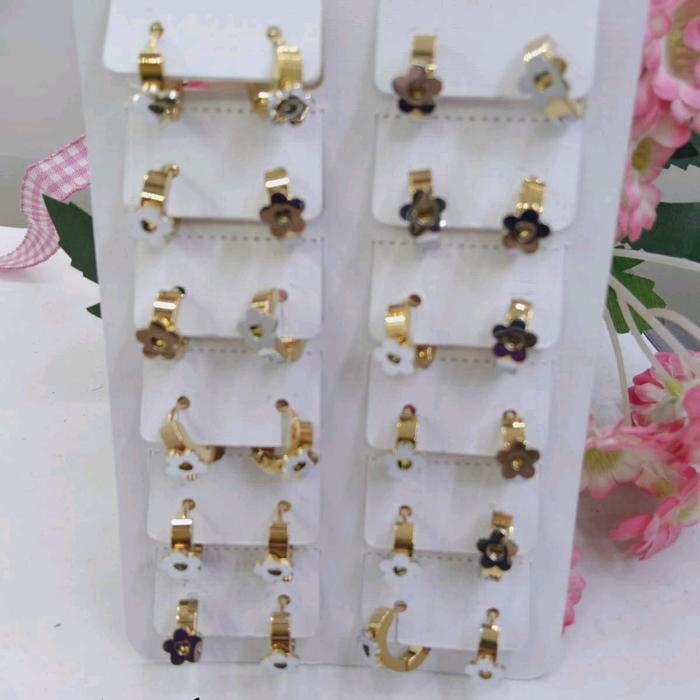 anting anak atau bayi titanium / anting motif bayi dan anak bahan stainless