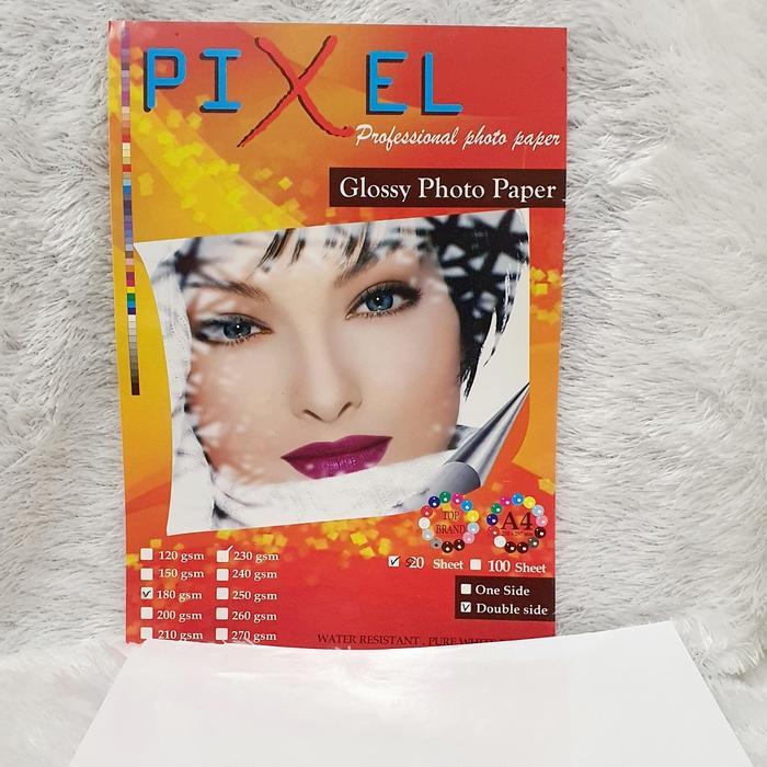 Glossy Double Side 180gsm Kertas Foto Glossy bolak balik