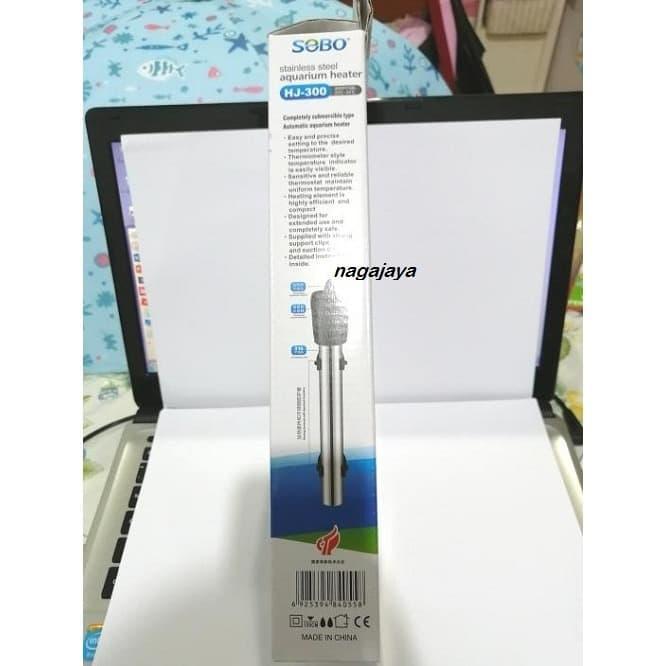 Heater Sobo Hj 300 Pemanas Air Aquarium 300 Watt Stainless Steel #Gratisongkir