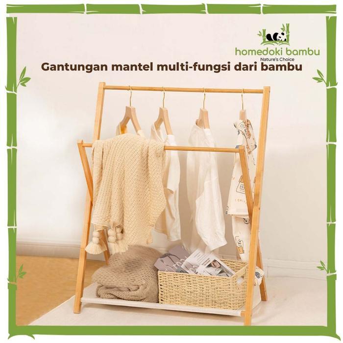 Homedoki Rak Baju/Rak Gantungan Baju/Rak Baju Gantungan/Rak Gantungan Sederhana /Rak Gantungan