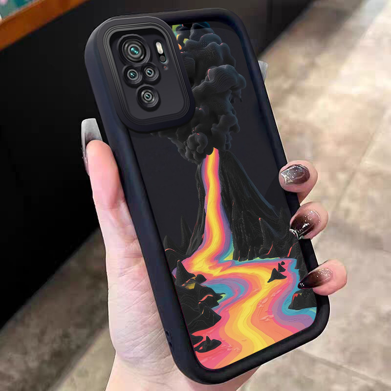 Casing Hp untuk Xiaomi Redmi Note 10 Note 10s Note 10 Pro Max POCO M5s Case Letusan gunung berapi Ka