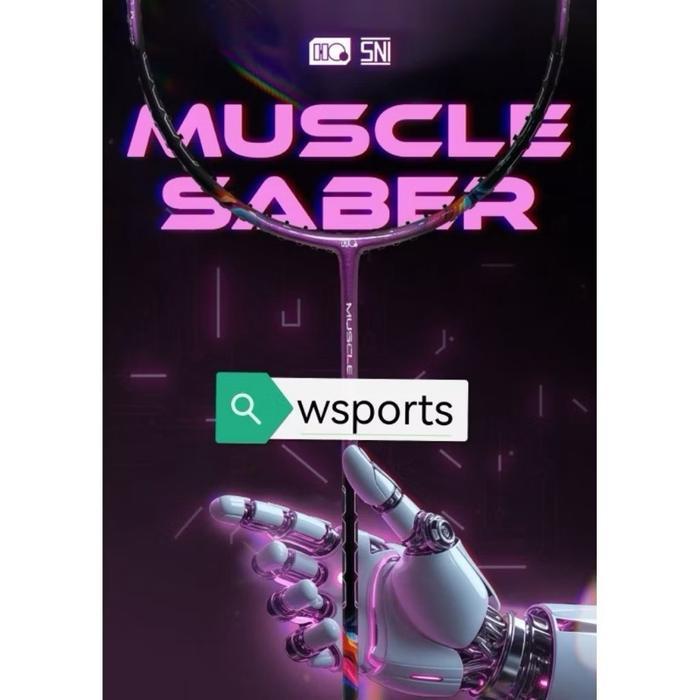 Raket Badminton Hiqua Muscle Light C19 C 19 Saber 55 66 77 88 99 Original