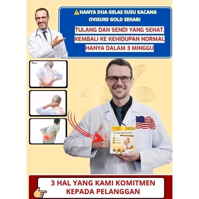 Ovisure Gold Milk Official Store Asli From Usa 1 Box Isi 12 Sachet 360Gram - Susu Bubuk Murni Herbal