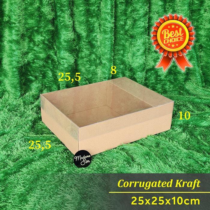 Box Puding - Dus Kue - Kotak Makanan - Kardus 25X25X10