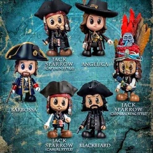 HOT SALE HOT TOYS COSBABY JACK SPARROW CANNIBAL KING STYLE ORIGINAL NEW TERMURAH