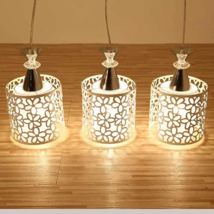 LAMPU HIAS LED GANTUNG MEWAH MOTIF BUNGA / LAMPU HIAS GANTUNG