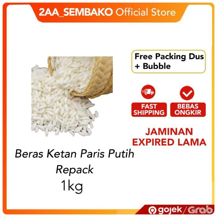 Beras ketan putih paris beras bakcang repack 1 KG