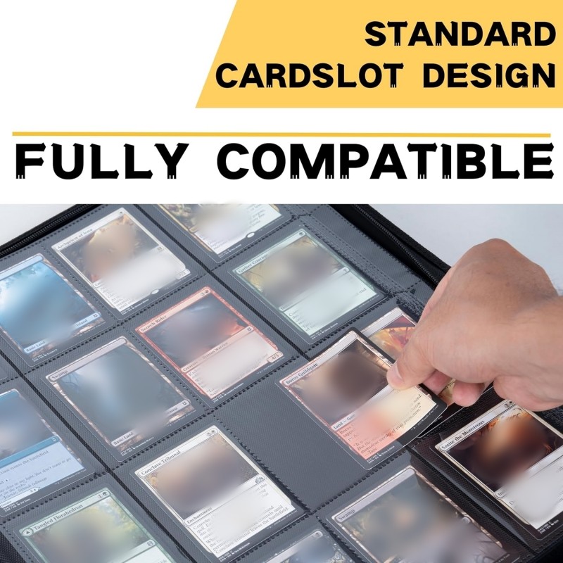 16 Pocket Card Binder - Premium Trading Card Binder Holds 1024 Cards, Ultimate protection for TCG &