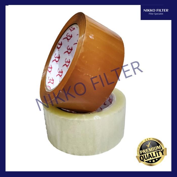 Lakban 2 INCH 3R - 90 Yard / 82 Meter Bening & Coklat