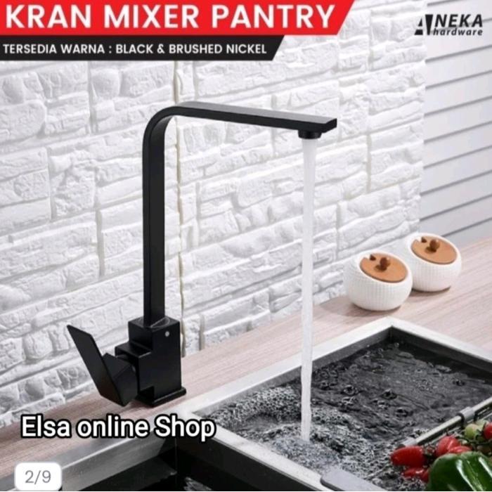 Kran Cuci Piring Hitam/kran pantry/Kran wastafel Air