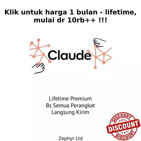 Claude AI Max Pro Private Sharing [1 BULAN] Cloud Dev AI Pilihan 2026 | Seller Trusted - Sale Gila