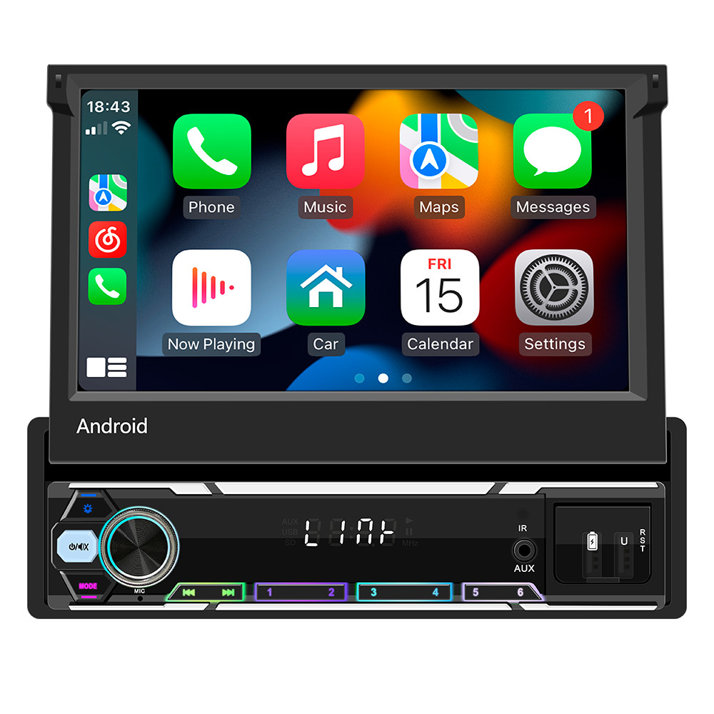 BQCC 1 din car radio 7 inch HD Autoradio multimedia player 1DIN WIFI GPS car audio car audio MP5