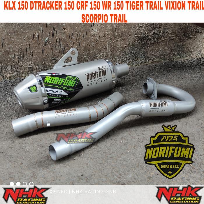 Knalpot Norifumi Titanium Buat Crf 150 Klx 150 Knalpot Dtracker Wr 155