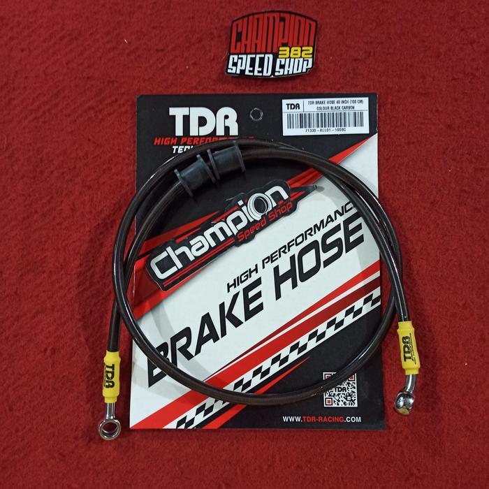 Selang Rem TDR 100cm 100 cm Black Carbon Vario 110 Karbu Beat Karbu