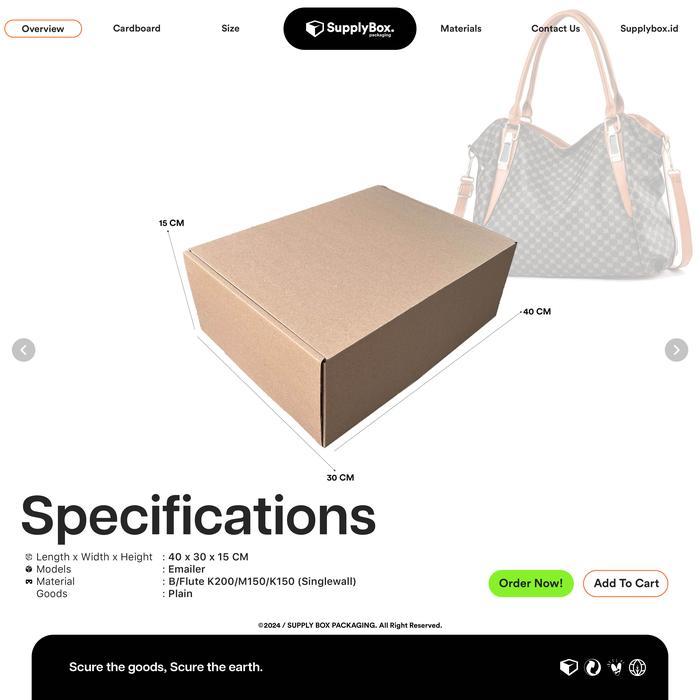 Kardus Box Packaging 40 X 30 X 15 Cm Karkardus Box Packaging 40 X 30 X 15 Cm Kardus Hampers / Tas /