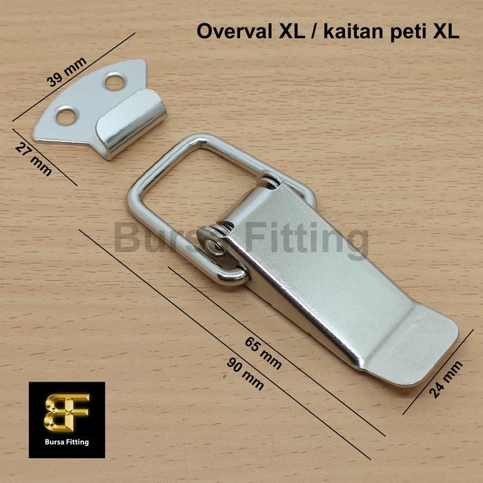 Kaitan peti ukuran XL / overval XL / kunci koper / kunci album