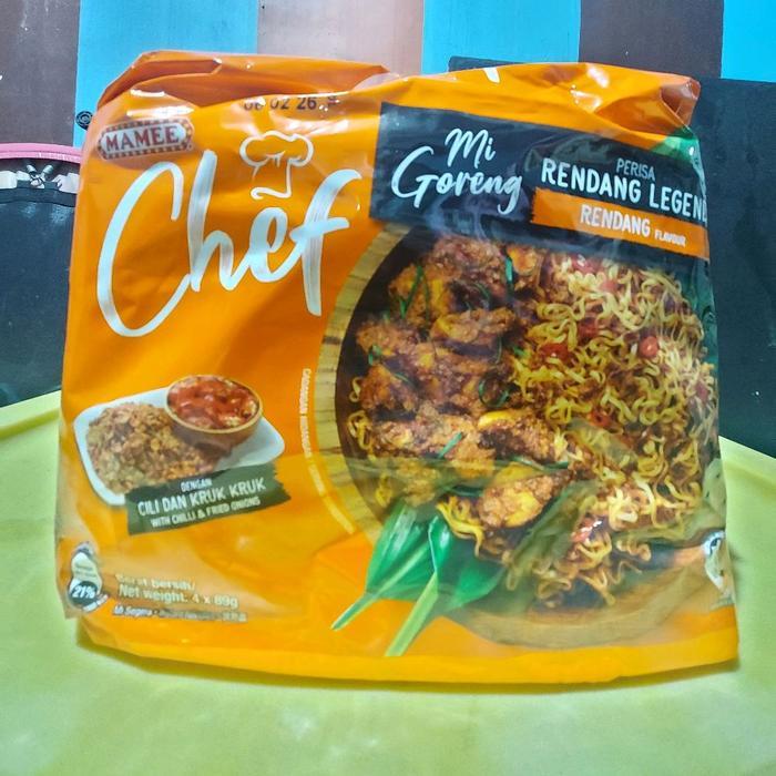Mamee Chef Mie Goreng Rendang ( 4X89Gr ) Mie Goreng Mamee Chef Rendang Terlaris