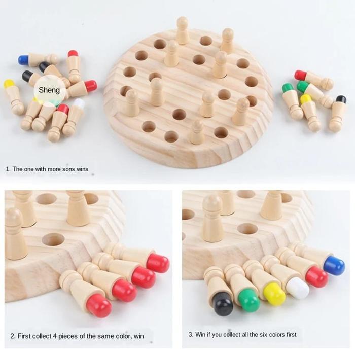 PROMO Mainan MEMORI CHEES catur warna memori color memori warna mainan edukasi anak mainan seru