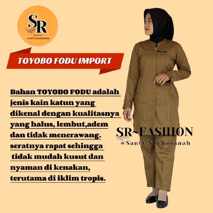 Seragam Pemda Tunik Benang Timbul Wanita Pasti Ori