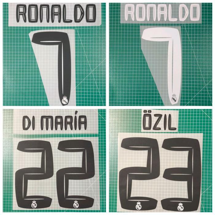 Nameset Real Madrid 10-11 Ronaldo Di Maria Ozil Poly Hk